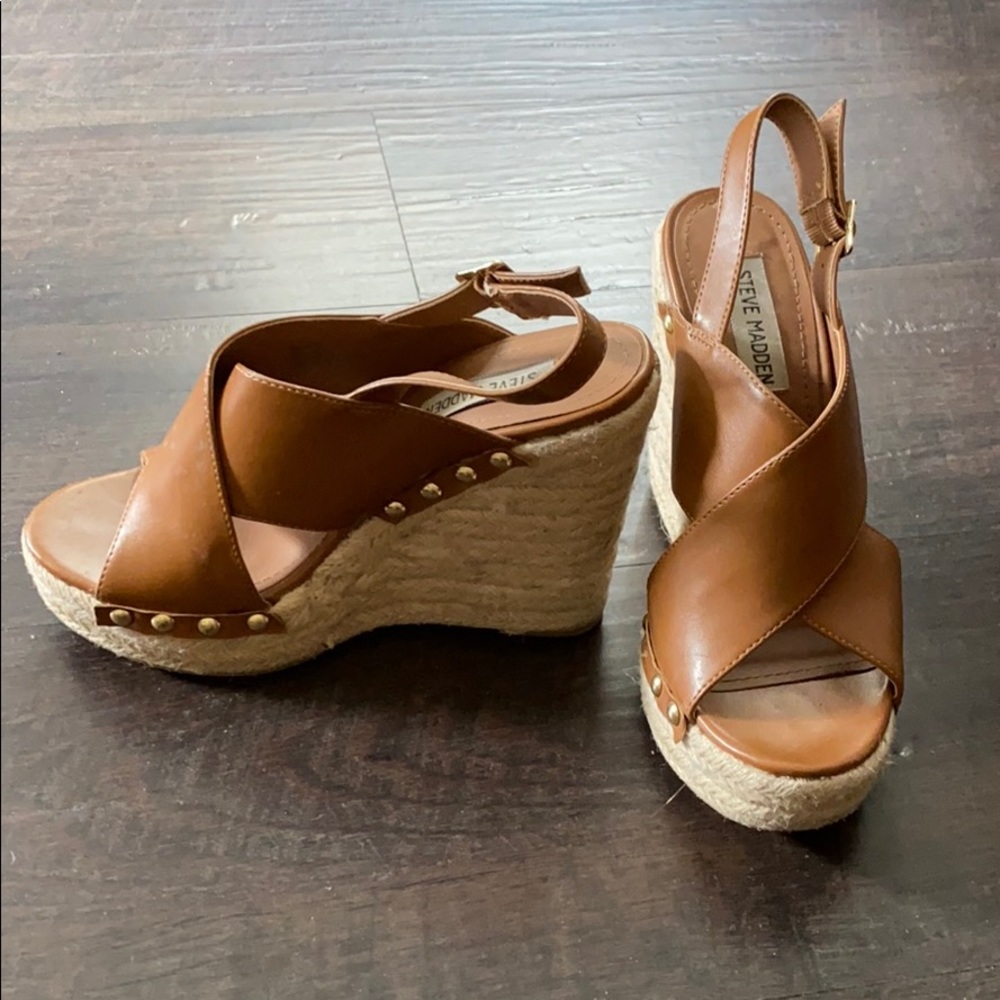 Steve Madden studded wedges